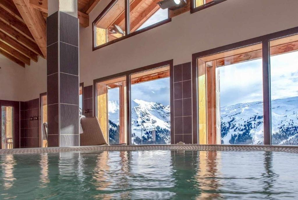 Vue Panoramique Sur Les Montagnes Plein Sud - T2 Skis Aux Pieds, Piscine & Spa Flaine Esterno foto