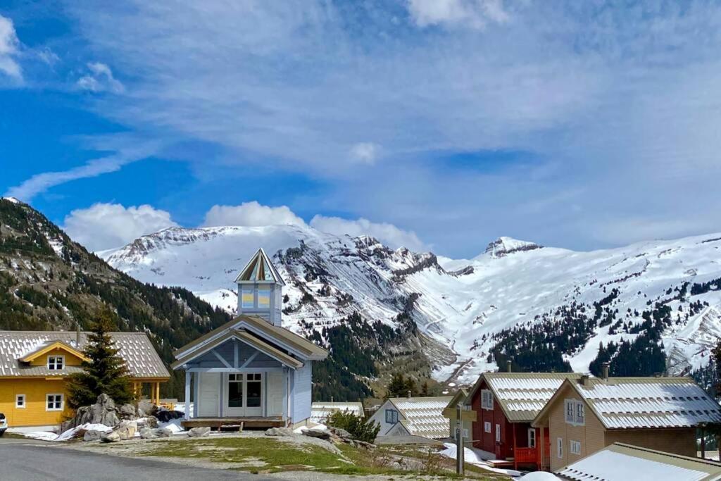 Vue Panoramique Sur Les Montagnes Plein Sud - T2 Skis Aux Pieds, Piscine & Spa Flaine Esterno foto