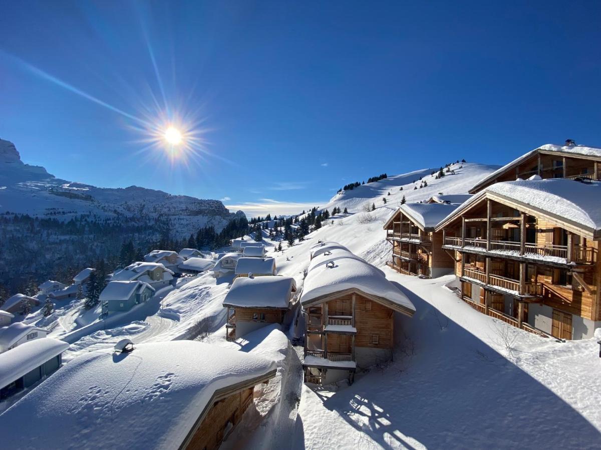 Vue Panoramique Sur Les Montagnes Plein Sud - T2 Skis Aux Pieds, Piscine & Spa Flaine Esterno foto