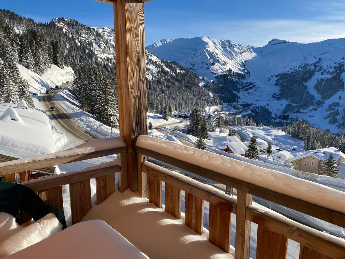 Vue Panoramique Sur Les Montagnes Plein Sud - T2 Skis Aux Pieds, Piscine & Spa Flaine Esterno foto